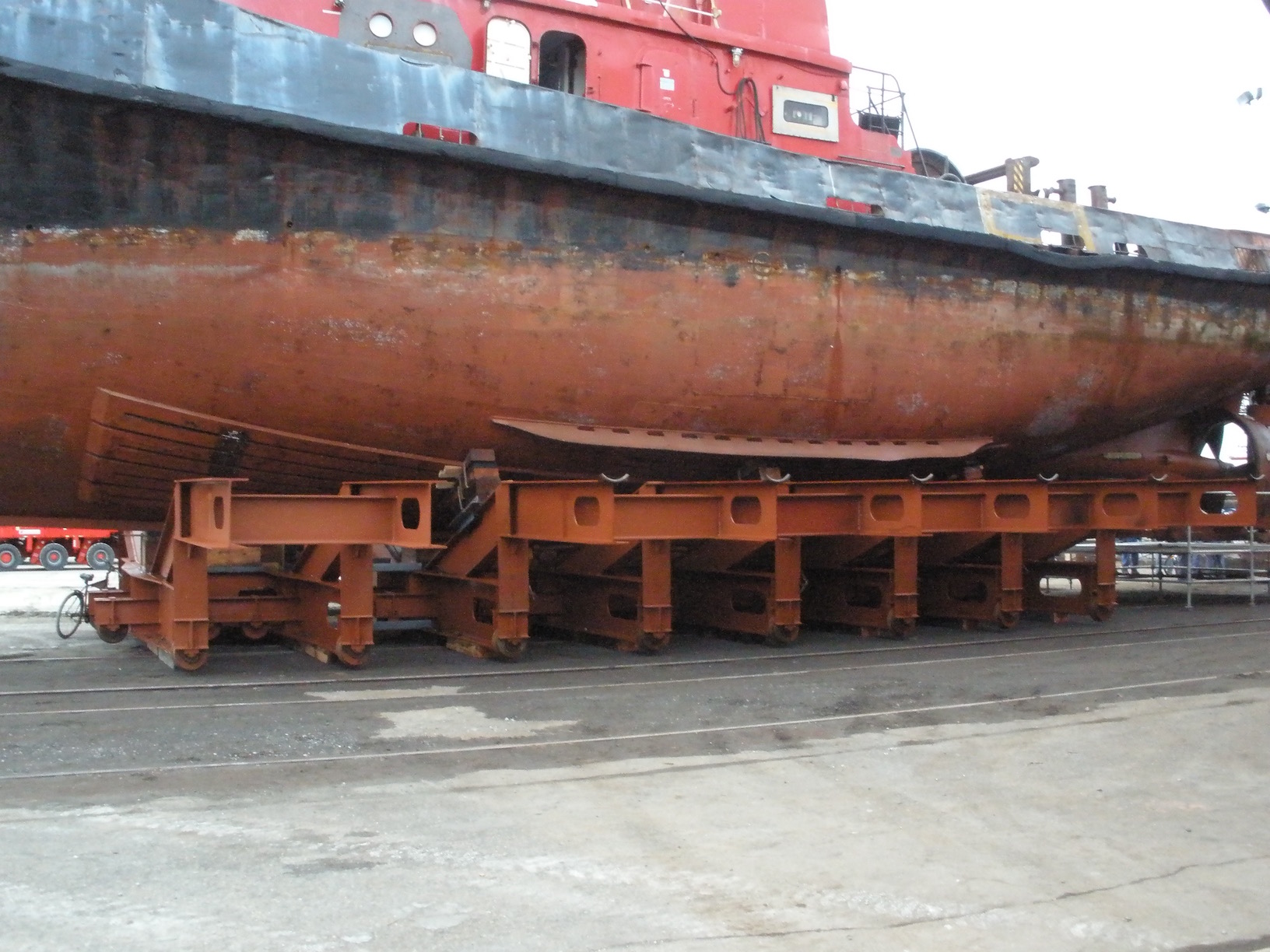 Ship Cradle Mobile Welding Services Vancouver